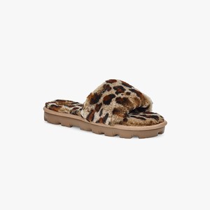 Ugg Cozette Leopard Women Slippers Brown (5027YFLOT)